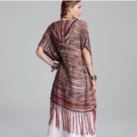 Free People Jungle Heat Fringe Cardigan Sz Medium - Picture 11 of 13
